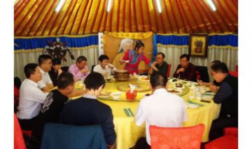 科右前旗木華黎飯莊全景圖